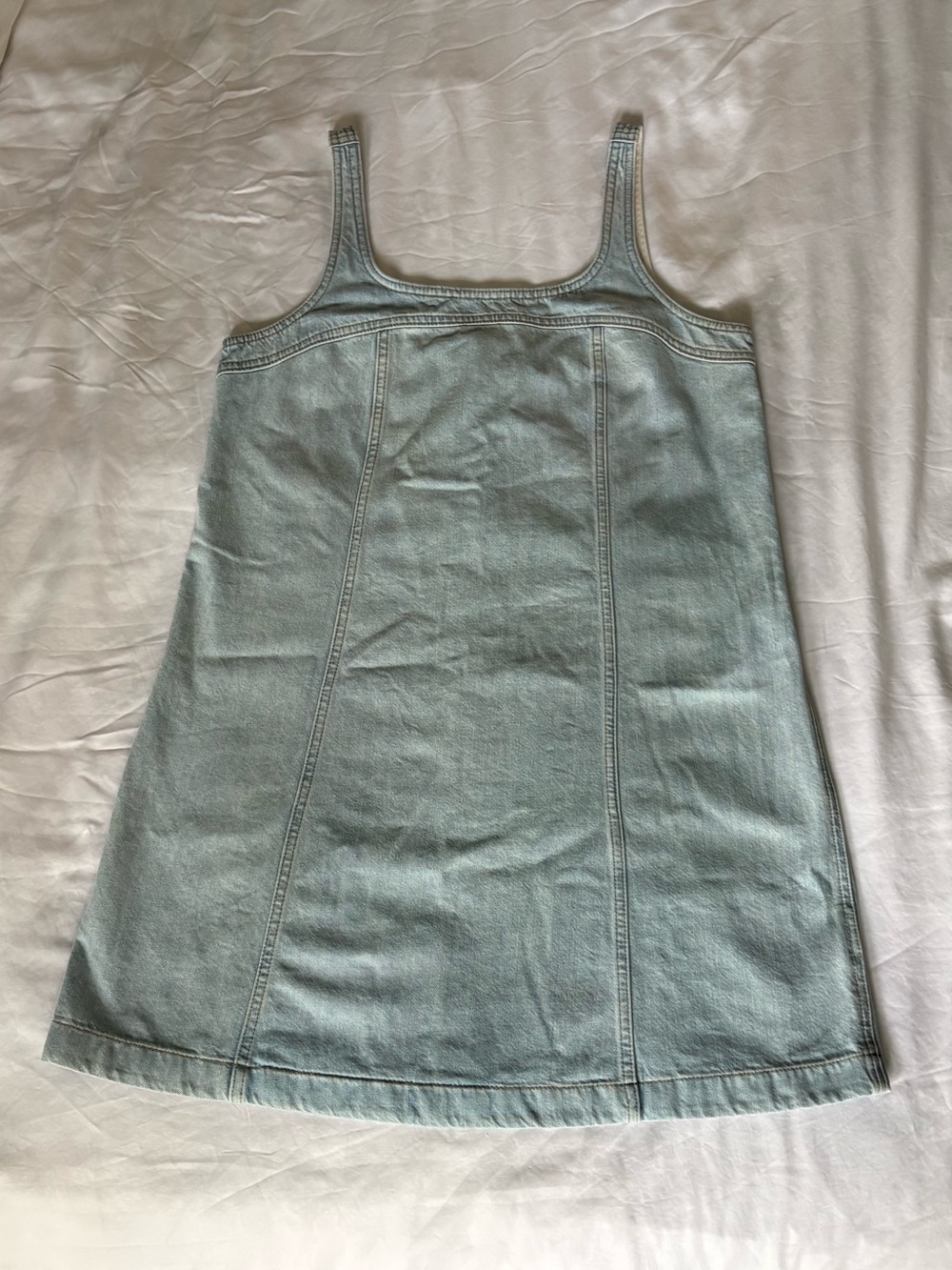 Madewell Light Blue Denim Tank Mini Dress